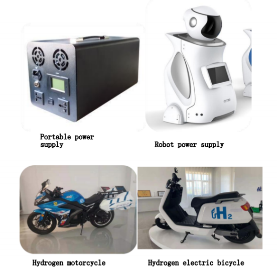 A fuel cell system uses the chemical energy of hydrogen or other fuels